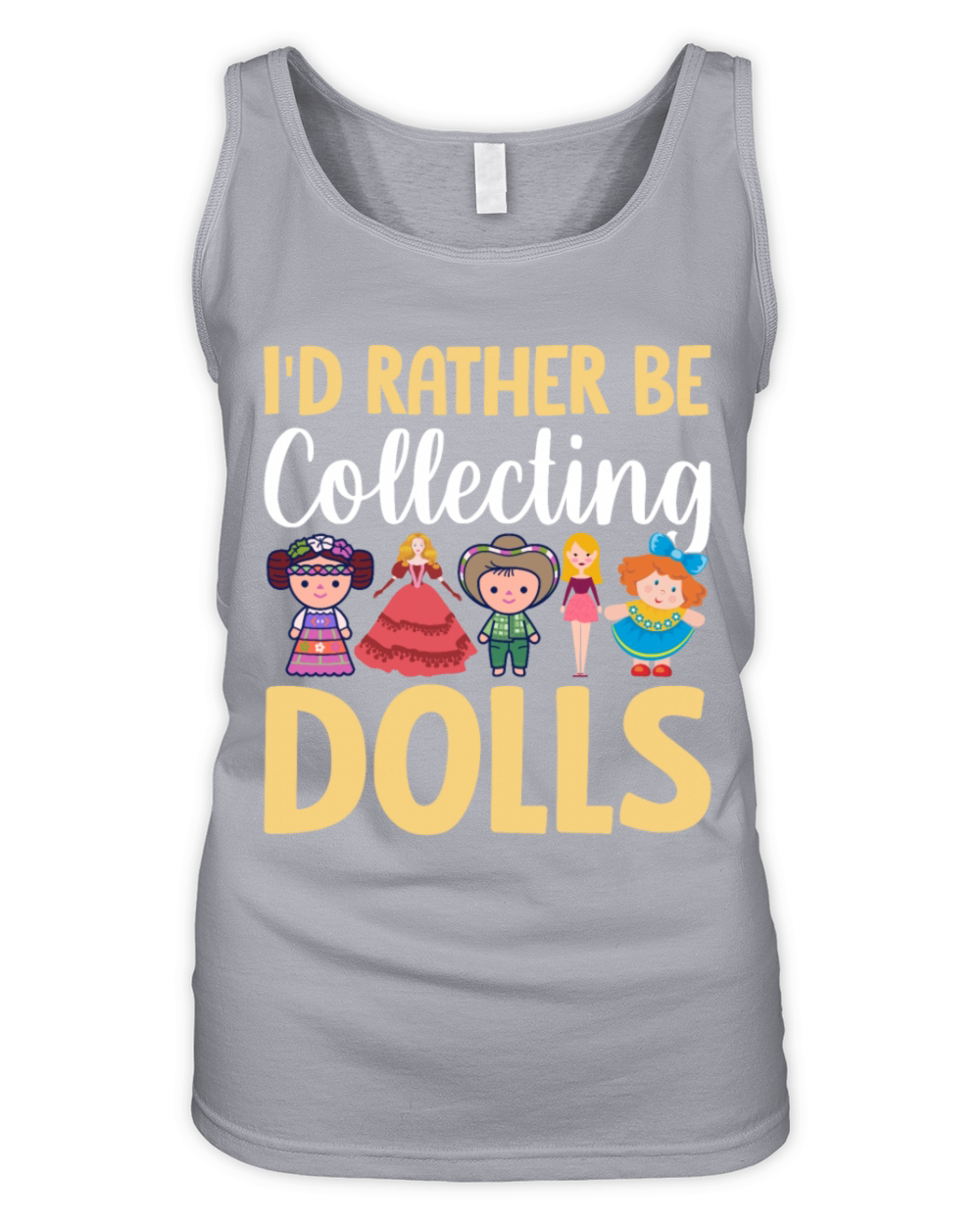 Collectible Doll Porcelain Doll Antique Doll Lover Organic Women's Tank Top