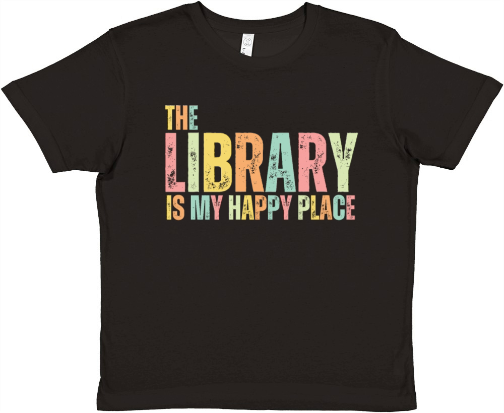 Library Book Lover Reading Bookworm Premium Kids Crewneck T-shirt