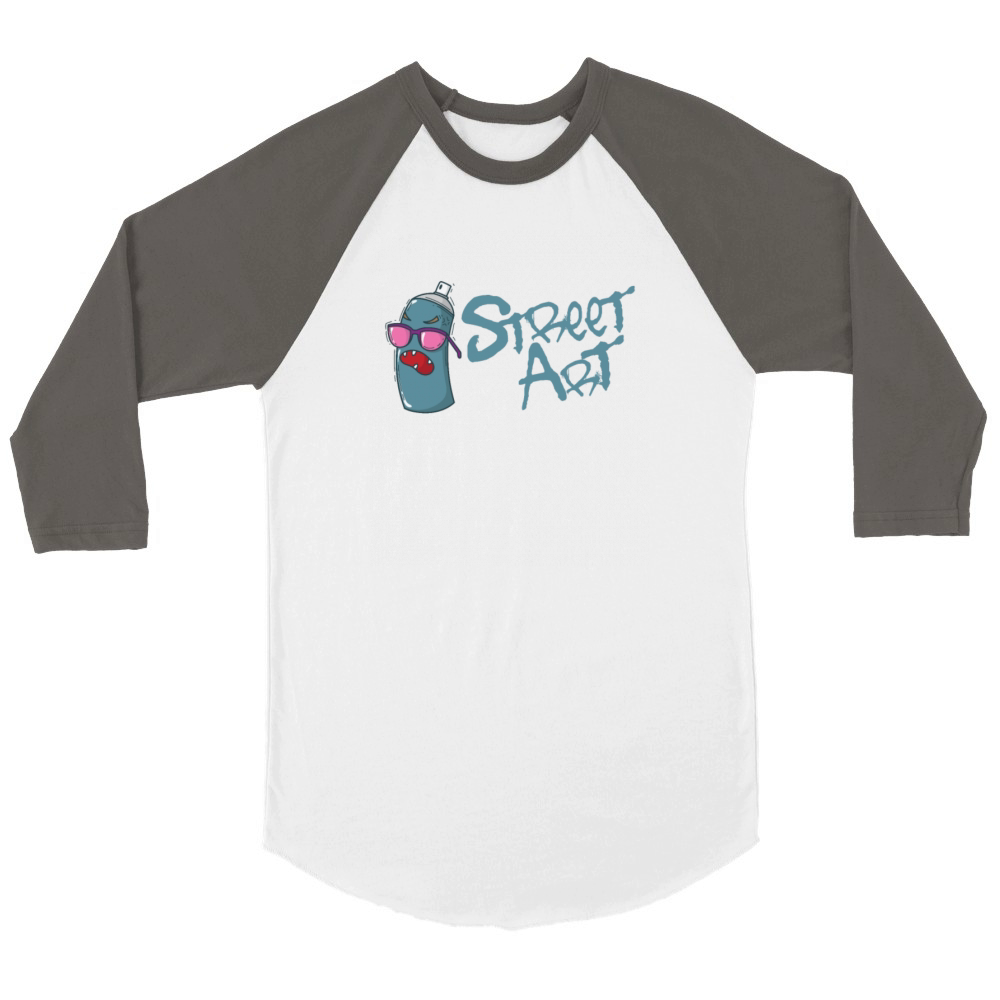 Street Art Spray Can Art Graffiti Style Unisex ¾ sleeve Raglan T-shirt