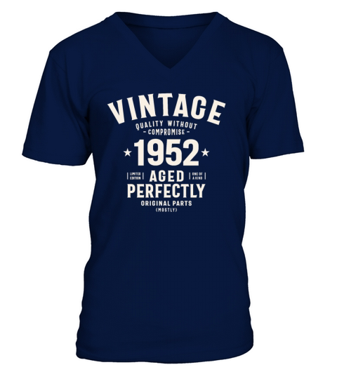 1952 72nd Birthday Gifts 72 Year Old Men Women V-Neck T-shirt