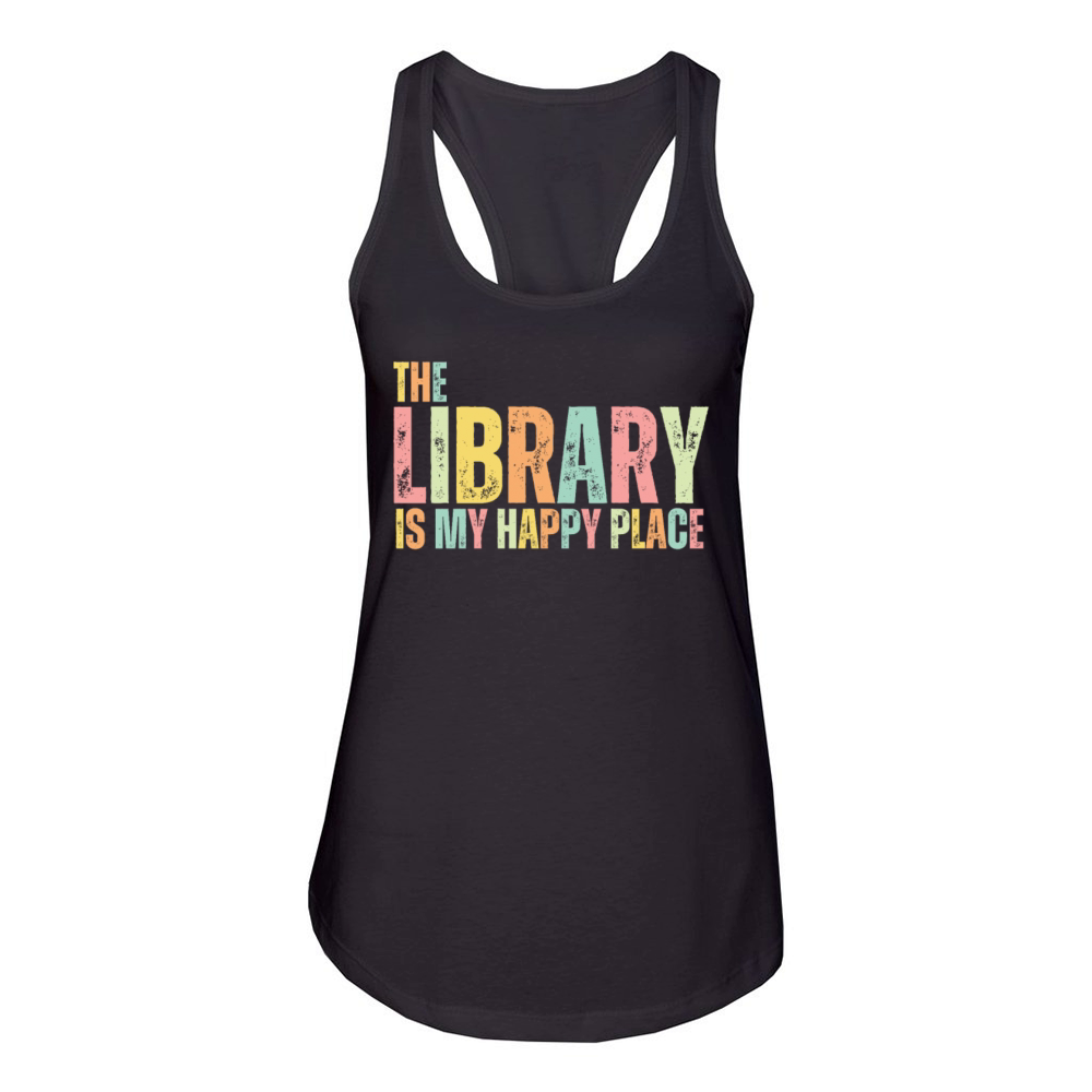 Library Book Lover Reading Bookworm Women's Racerback Tank
