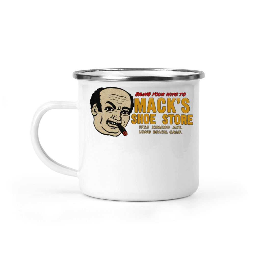 Vintage California Ladies Shoe Store Camping Mug