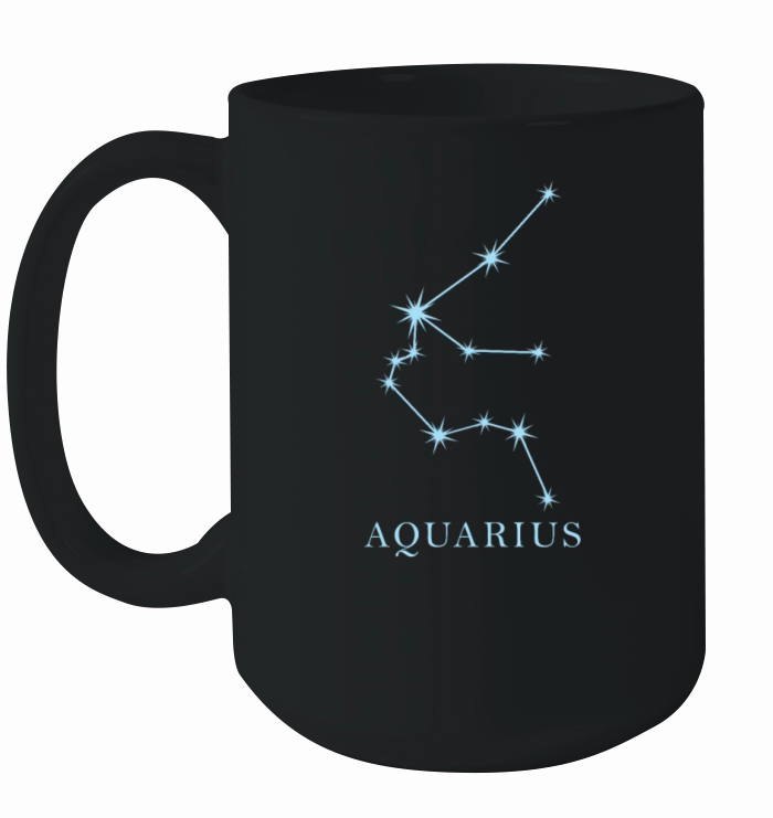 Constellation Star Sign Aquarius Ceramic Mug