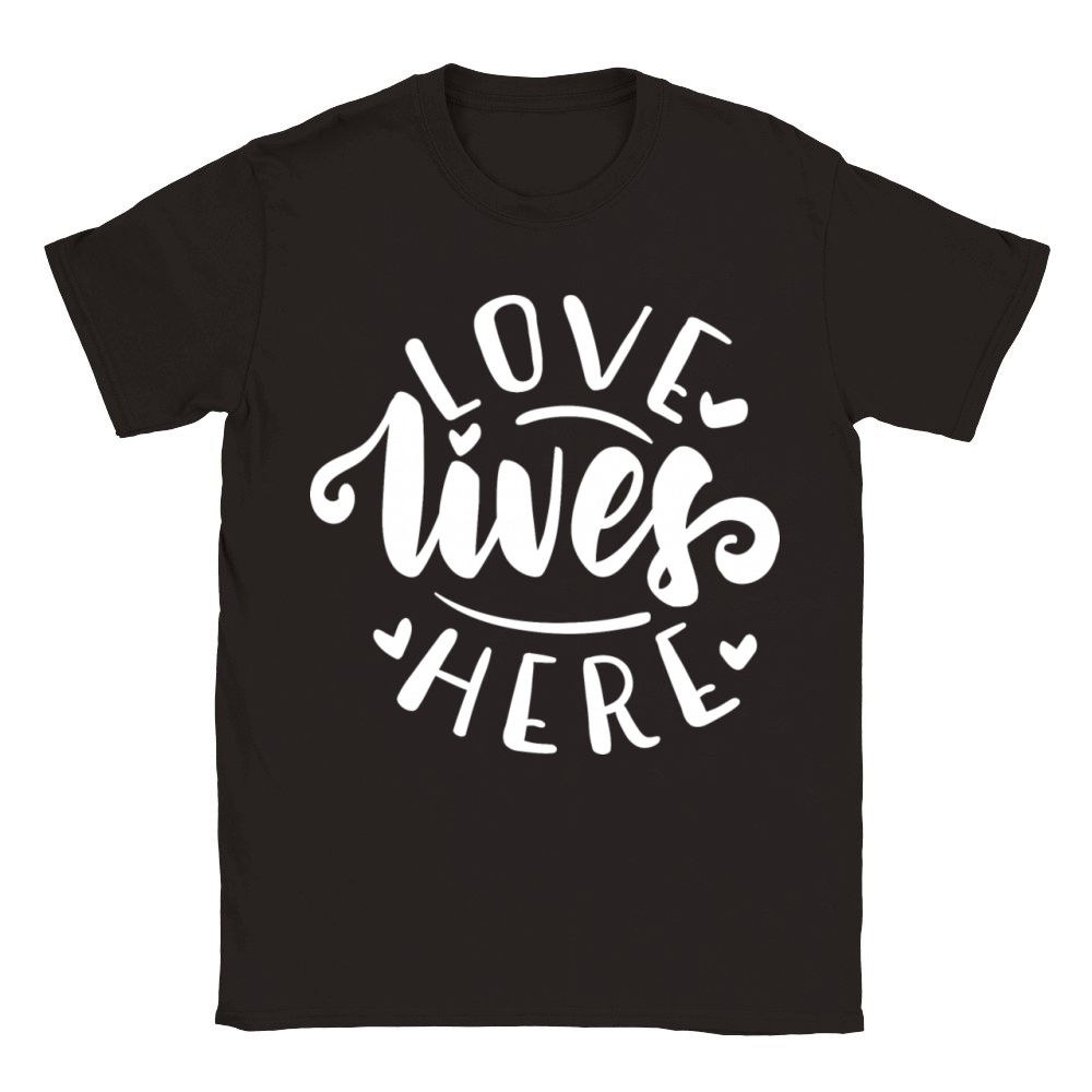 Love Lives Here Classic Kids Crewneck T-shirt