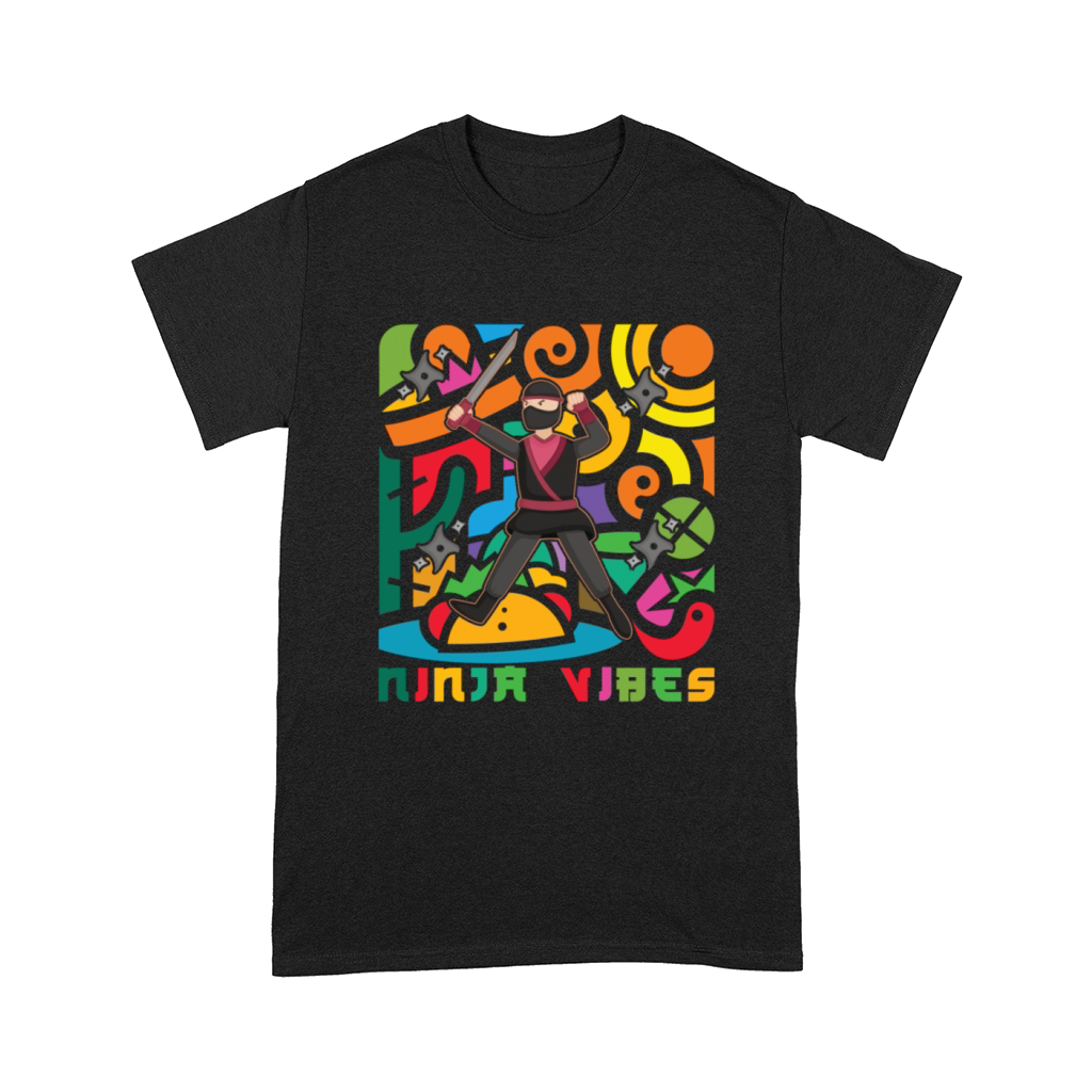 Funny Ninja Vibes Retro Vintage Recovered 01 Comfort T-shirt