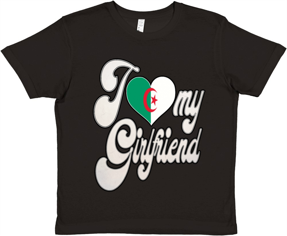 AlgeriaI Love My Algerian Girlfriend Premium Kids Crewneck T-shirt