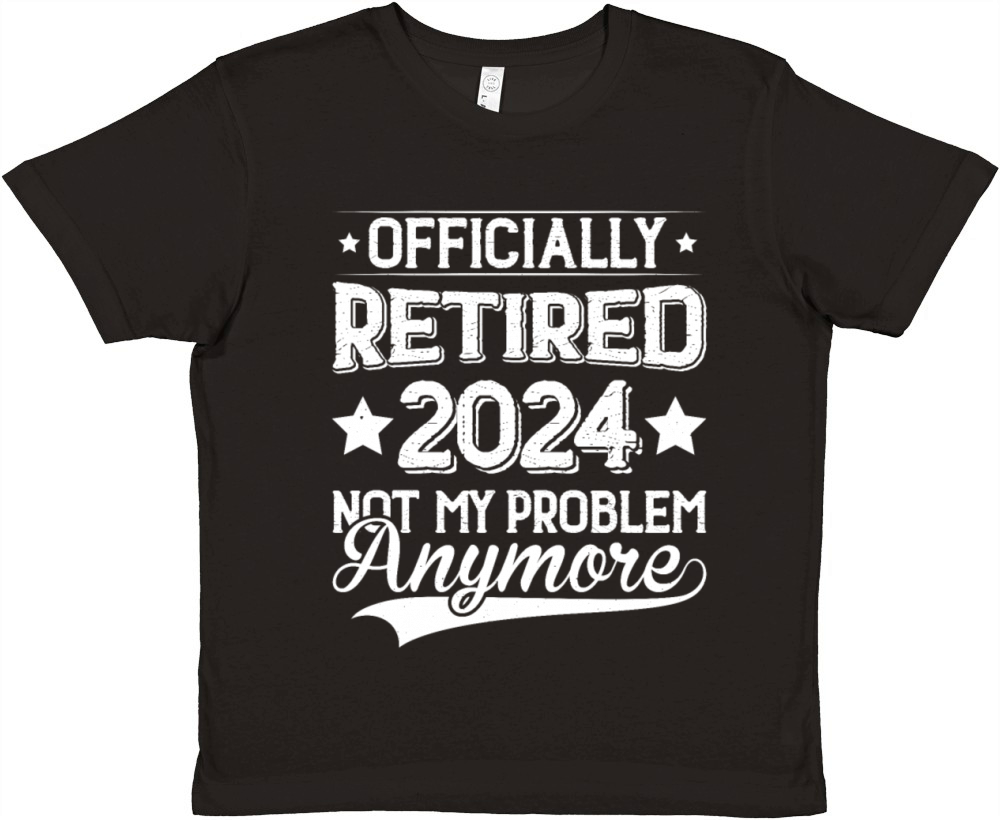 Officially Retired 2024 Not My Problem Anymore Premium Kids Crewneck T-shirt
