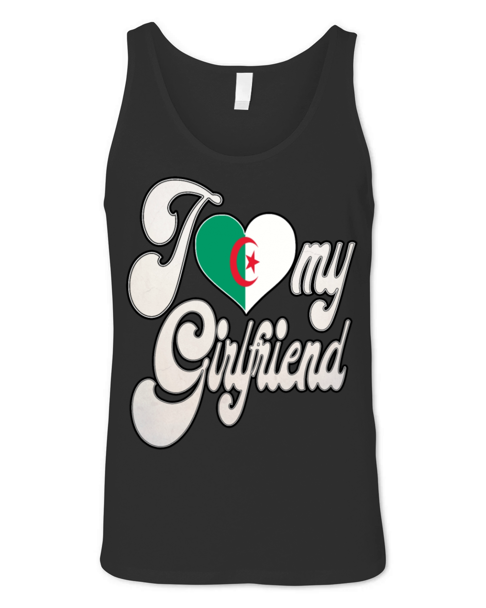AlgeriaI Love My Algerian Girlfriend Unisex Jersey Tank