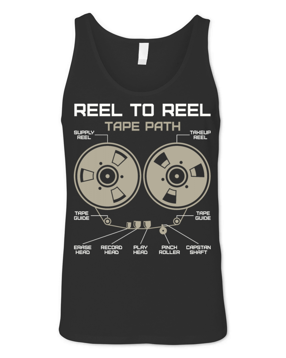 Reel To Reel Tape Unisex Jersey Tank