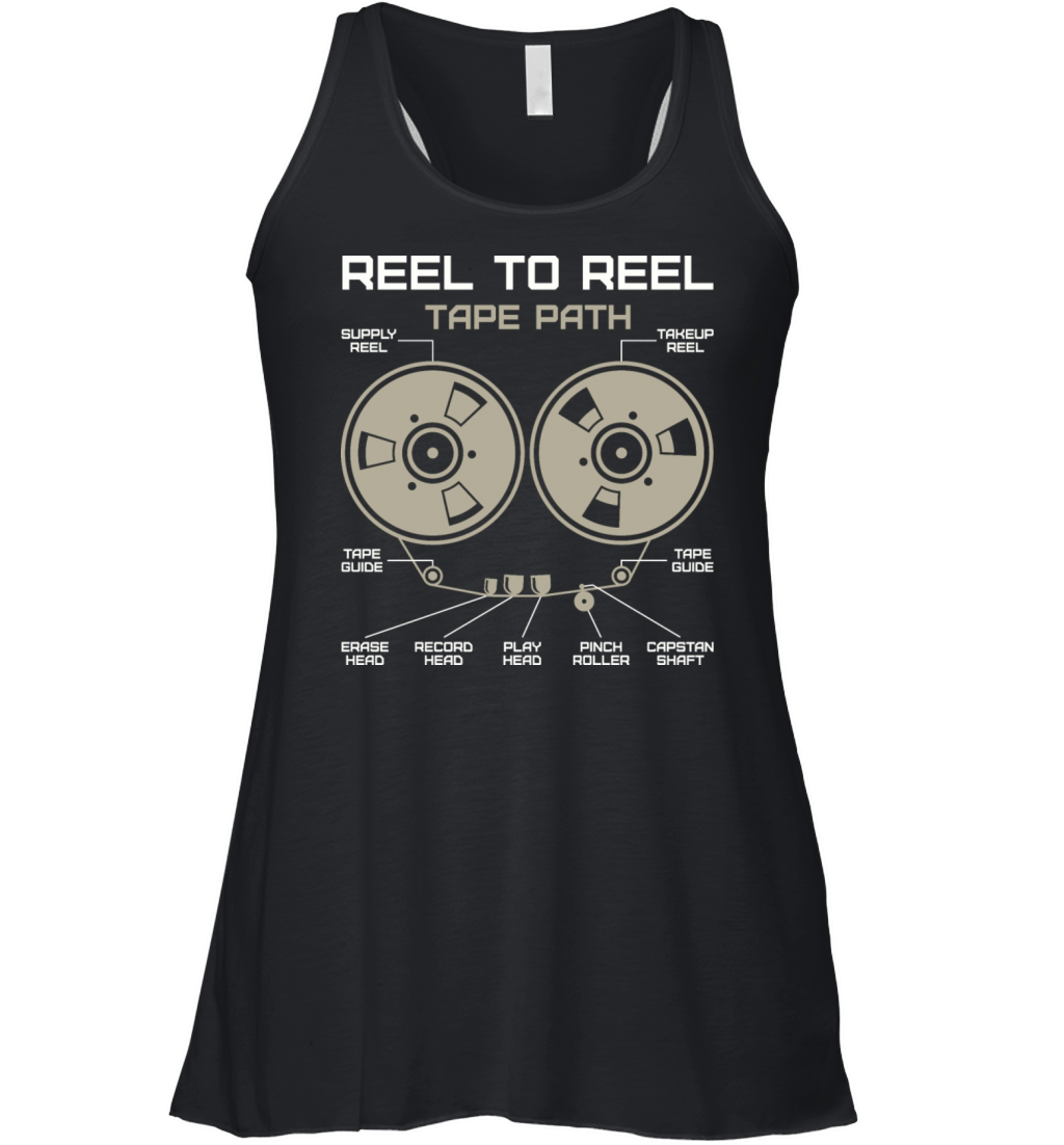 Reel To Reel Tape Women's Flowy Tank Top
