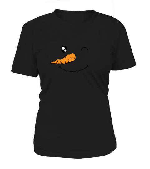 Snowman with Carrot as Nose Winter Women's T-Shirt