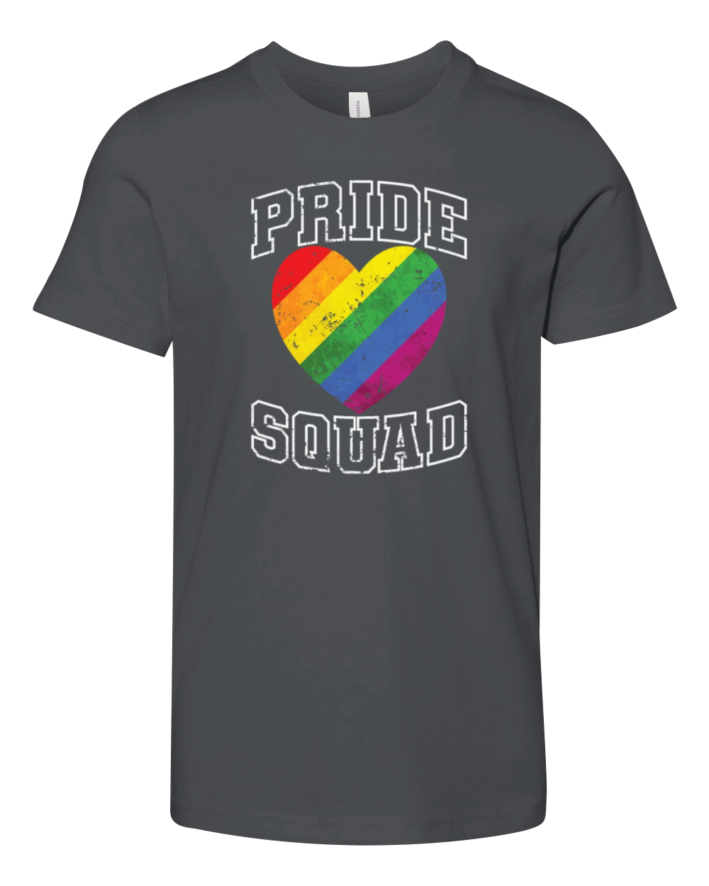 Pride Squad LGBT Tolerance Rainbow Colors Youth Unisex Jersey Tee