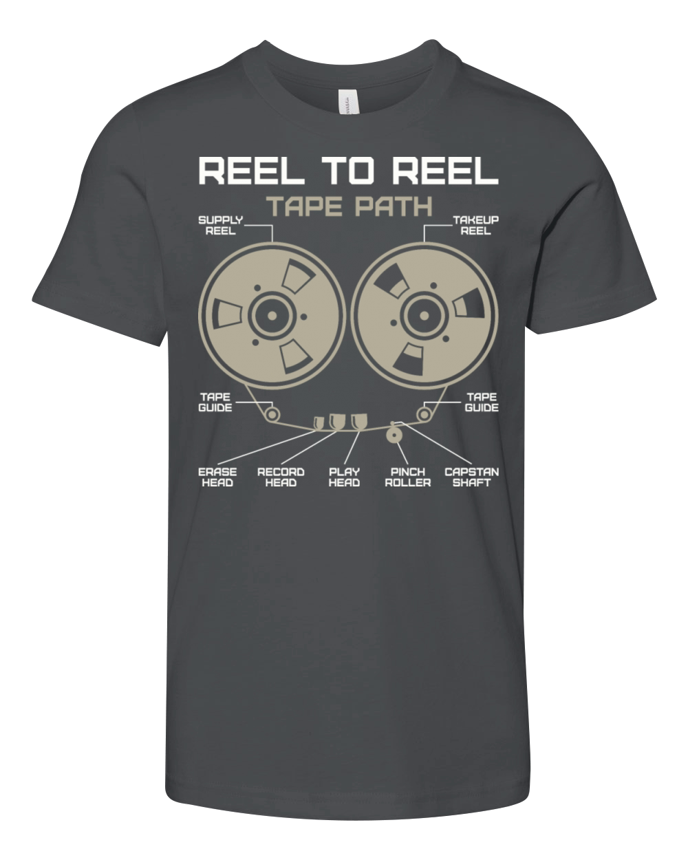 Reel To Reel Tape Youth Unisex Jersey Tee