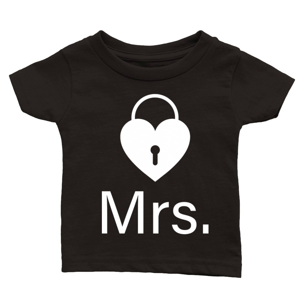 Mr and Mrs - Lock and Key Classic Baby Crewneck T-shirt