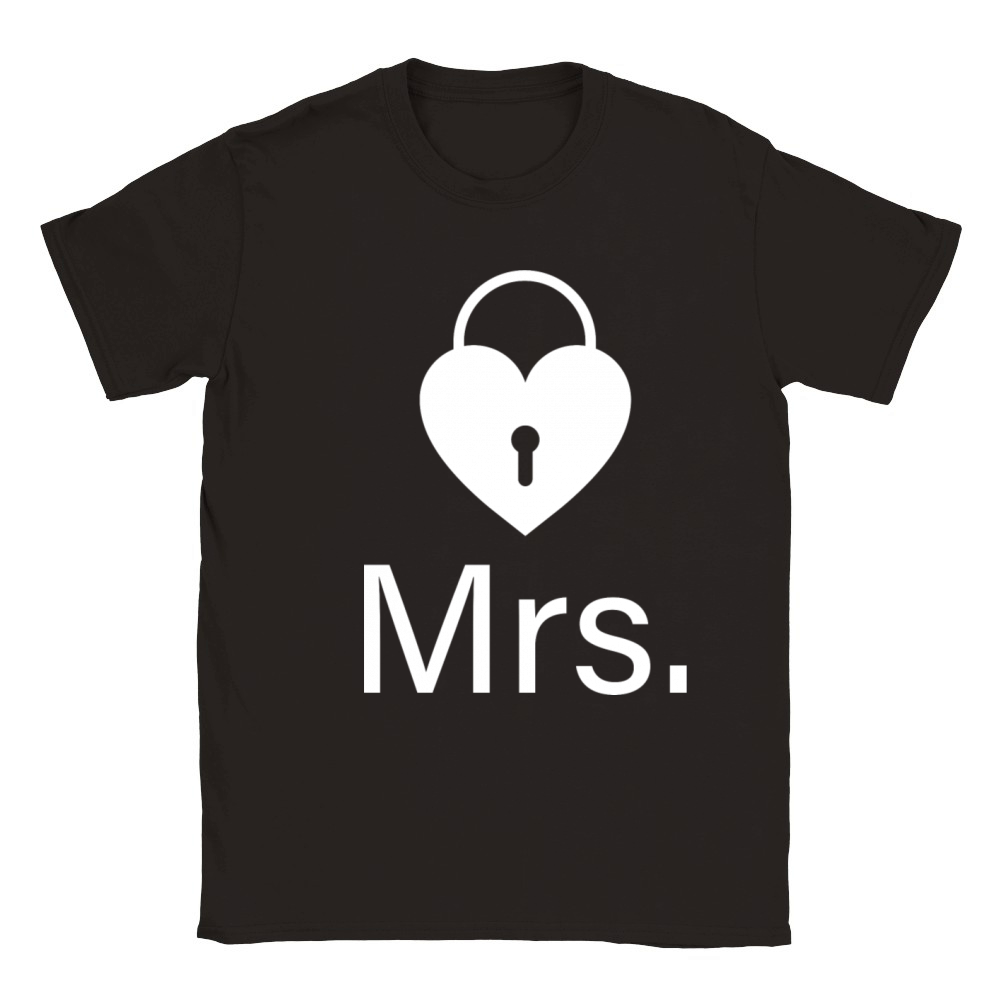 Mr and Mrs - Lock and Key Classic Kids Crewneck T-shirt