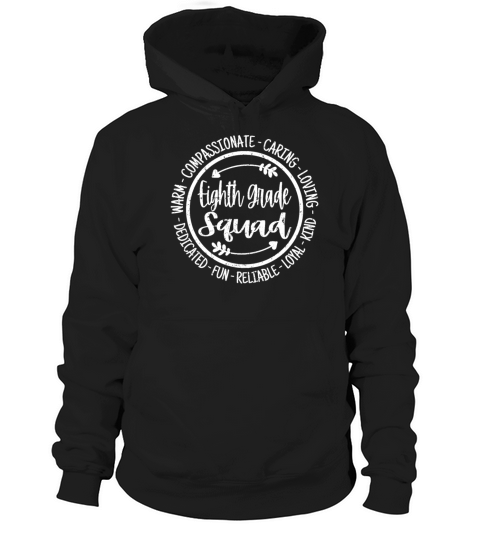 Eighth Grade Squad Teachers 8th Grade Team Vintage Hoodie Unisex