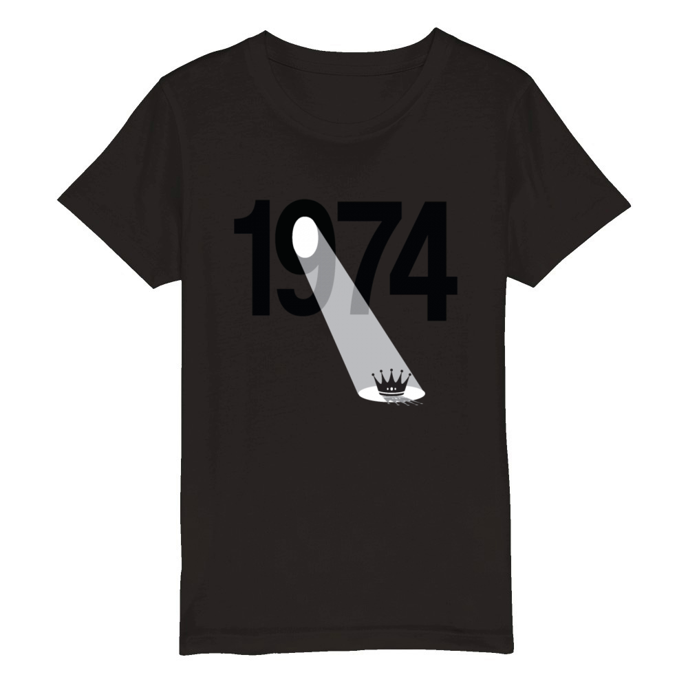 1974 vintage 50th birthday Organic Kids Crewneck T-shirt