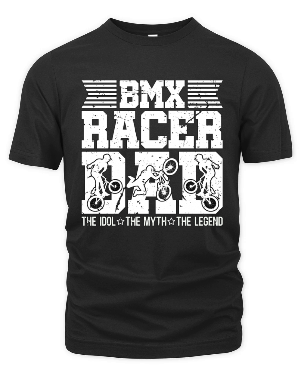 BMX Racer Dad The Idol The Myth The Legend Cyclist Organic Unisex T-shirt