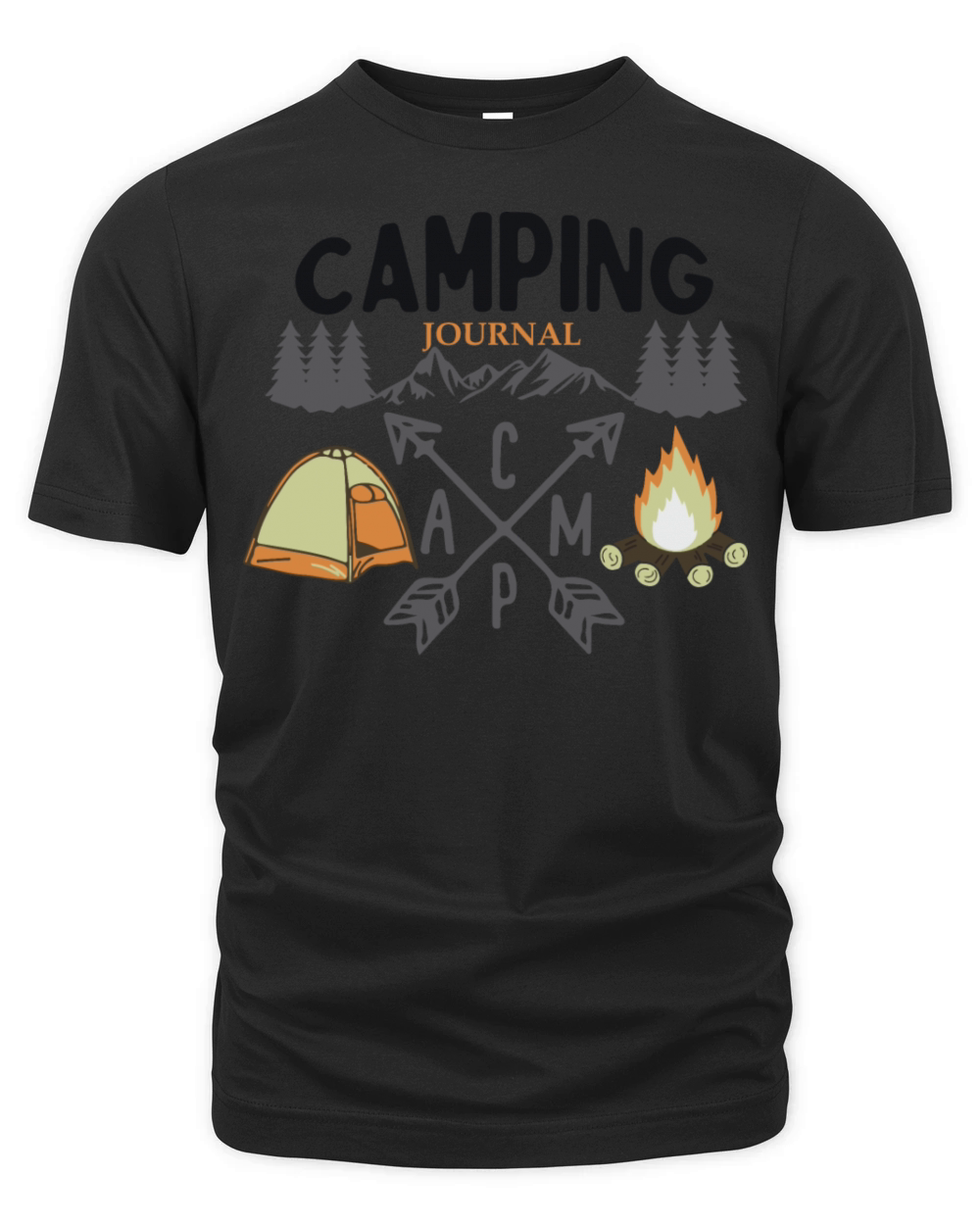 Camping journal adventure time Organic Unisex T-shirt