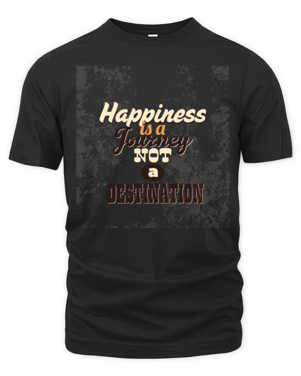 Happiness Journey - Inspirational Quote Organic Unisex T-shirt