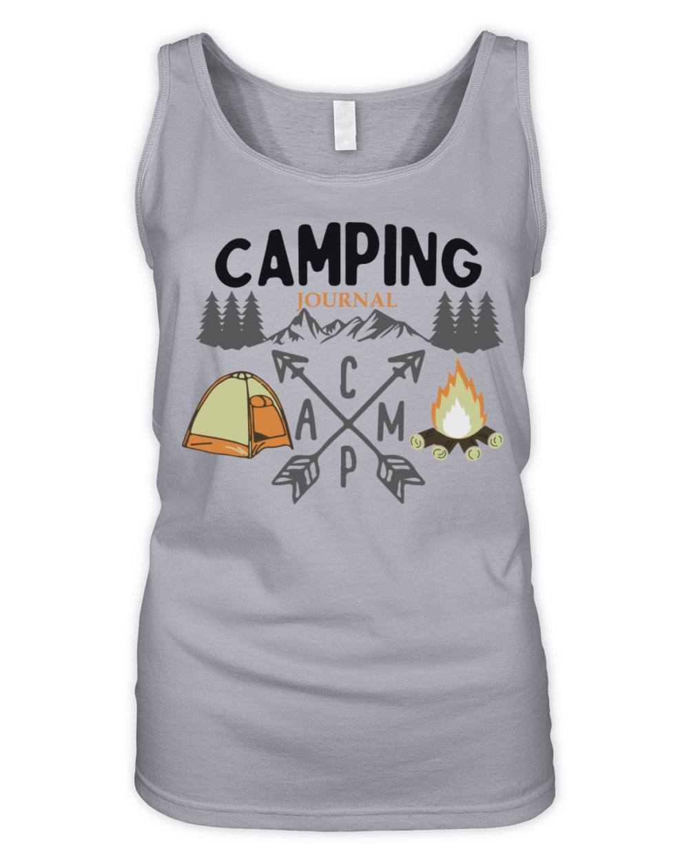 Camping journal adventure time Organic Women's Tank Top