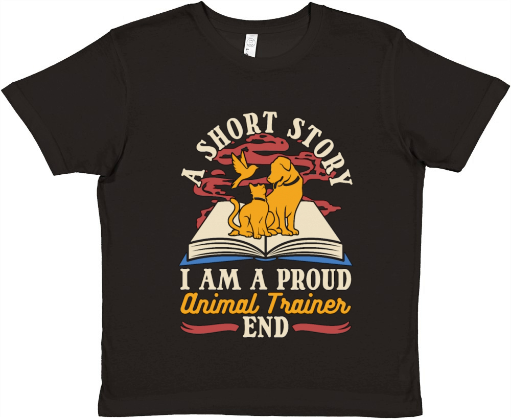 Animal Trainer A Short Story I Am A Veterinarian Premium Kids Crewneck T-shirt