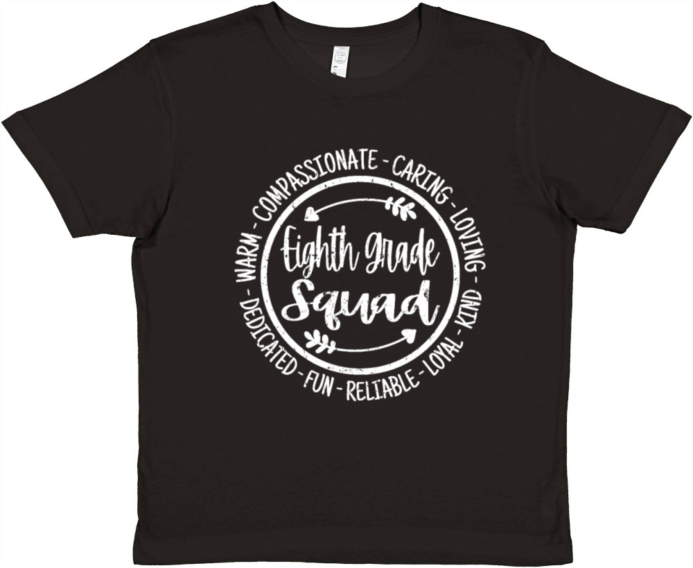 Eighth Grade Squad Teachers 8th Grade Team Vintage Premium Kids Crewneck T-shirt