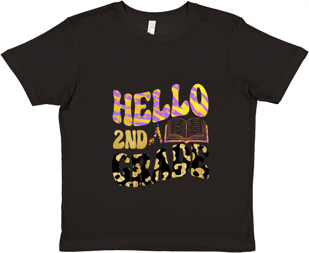 Hello 2nd Grade Premium Kids Crewneck T-shirt