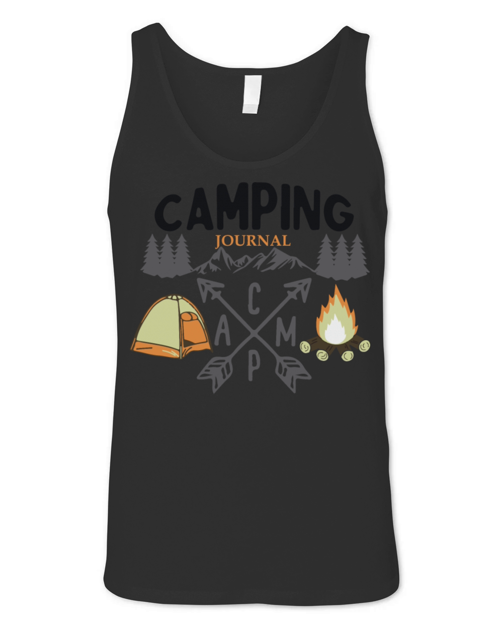 Camping journal adventure time Unisex Jersey Tank