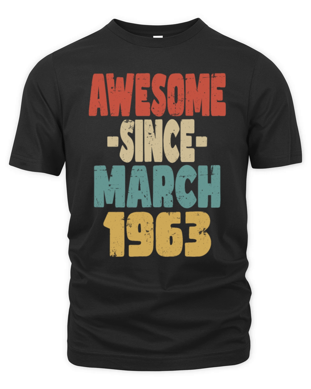 Awesome March 1963 Organic Unisex T-shirt