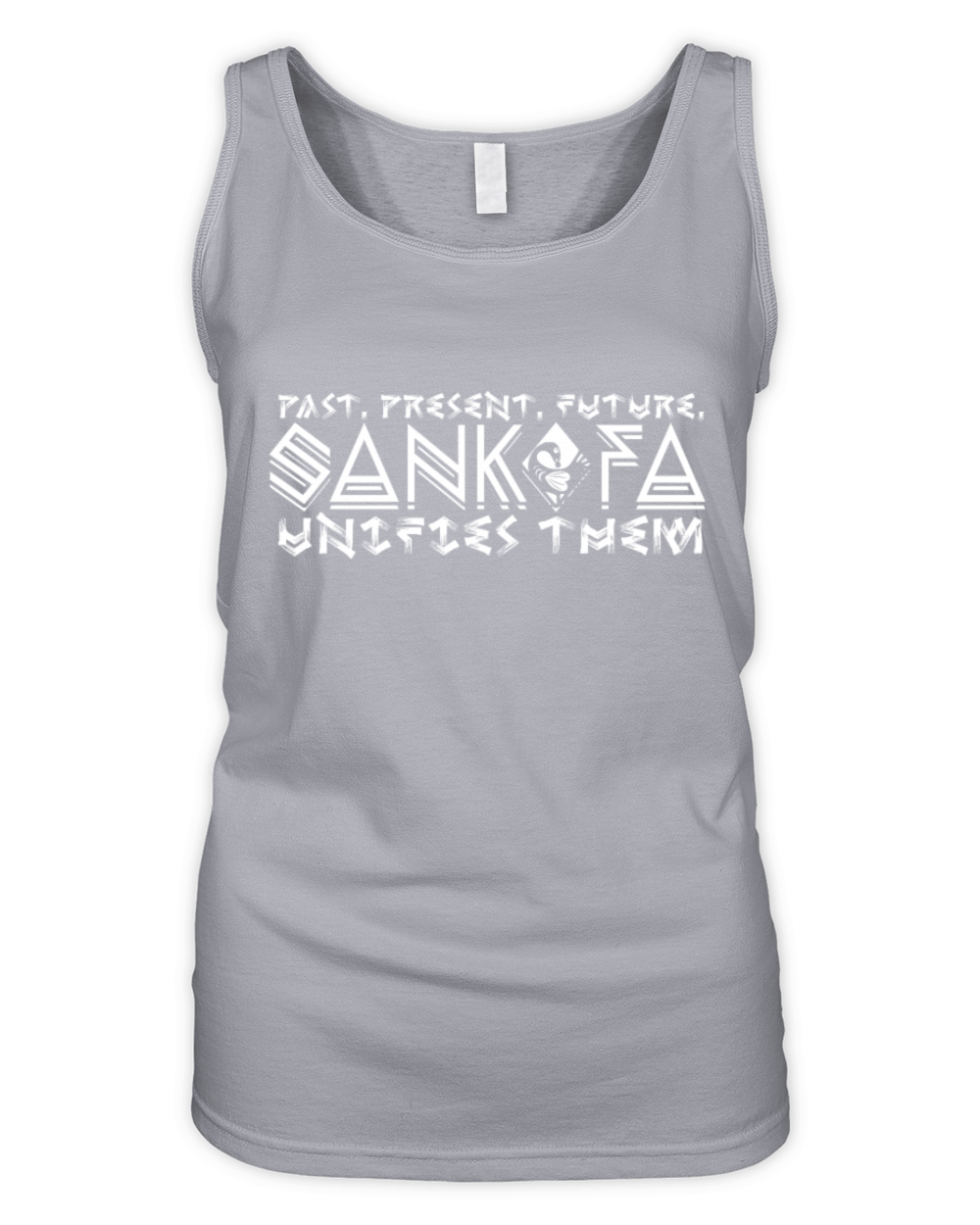 Past Present Future Sankofa Unites Them Organic Women's Tank Top