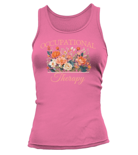 Occupational Therapy OT Vintage Flower T-shirt Tank top Woman