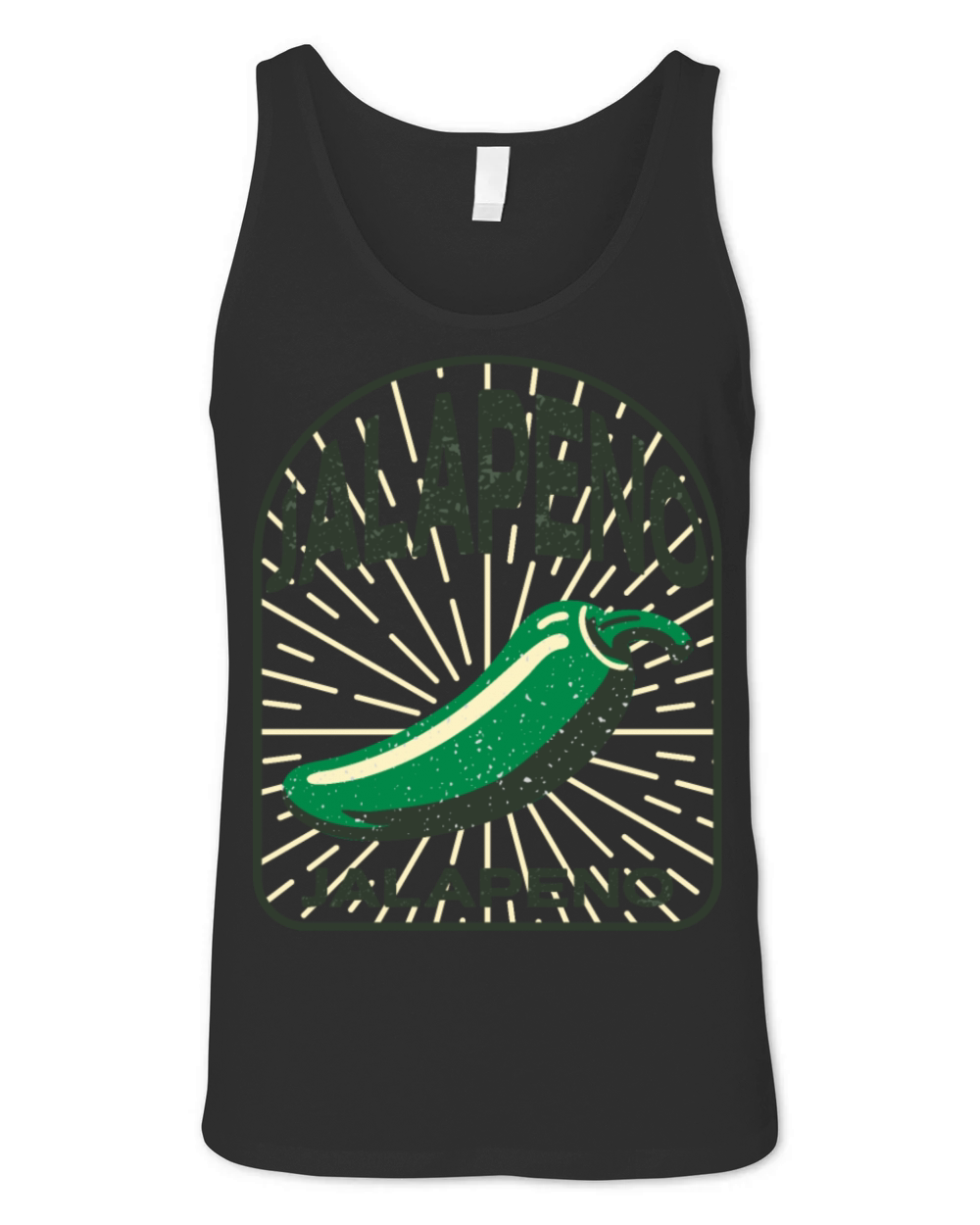 Vintage Jalapeno Inspired Design Unisex Jersey Tank