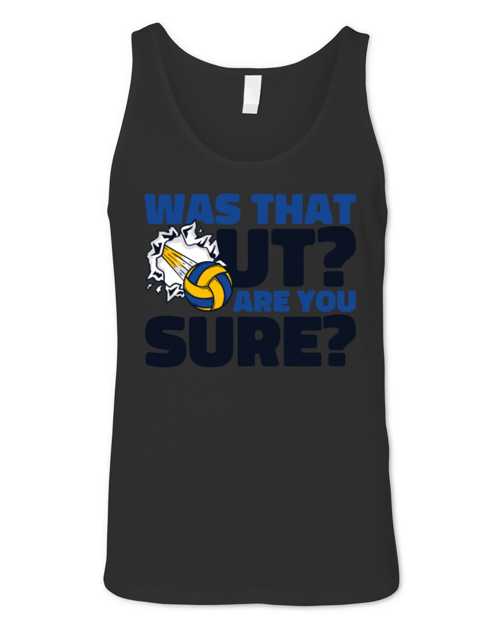 Was That Out Player Coach Team Trainer Volleyball Unisex Jersey Tank