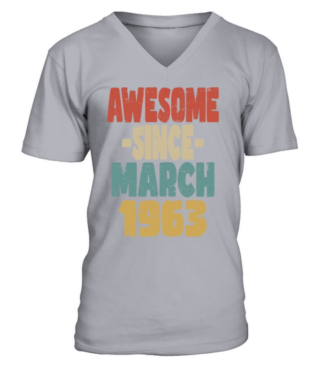 Awesome March 1963 V-Neck T-shirt