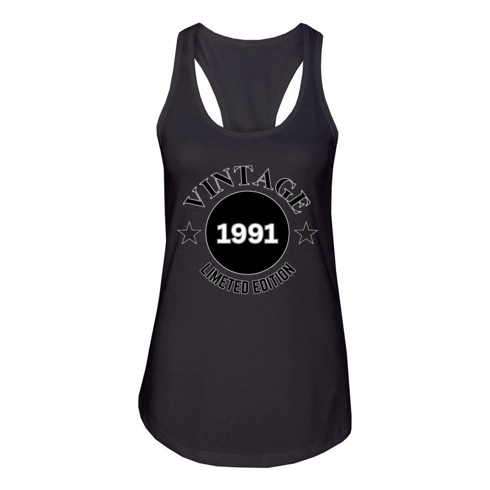 33 Year Old Vintage 1991 Limited Edition Women's Racerback Tank