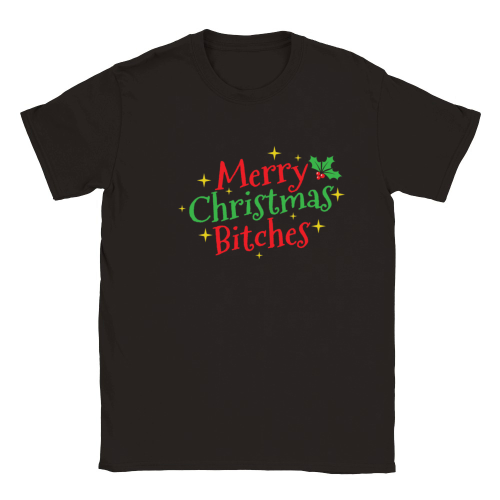 Merry Christmas Bitches Christmas Classic Kids Crewneck T-shirt
