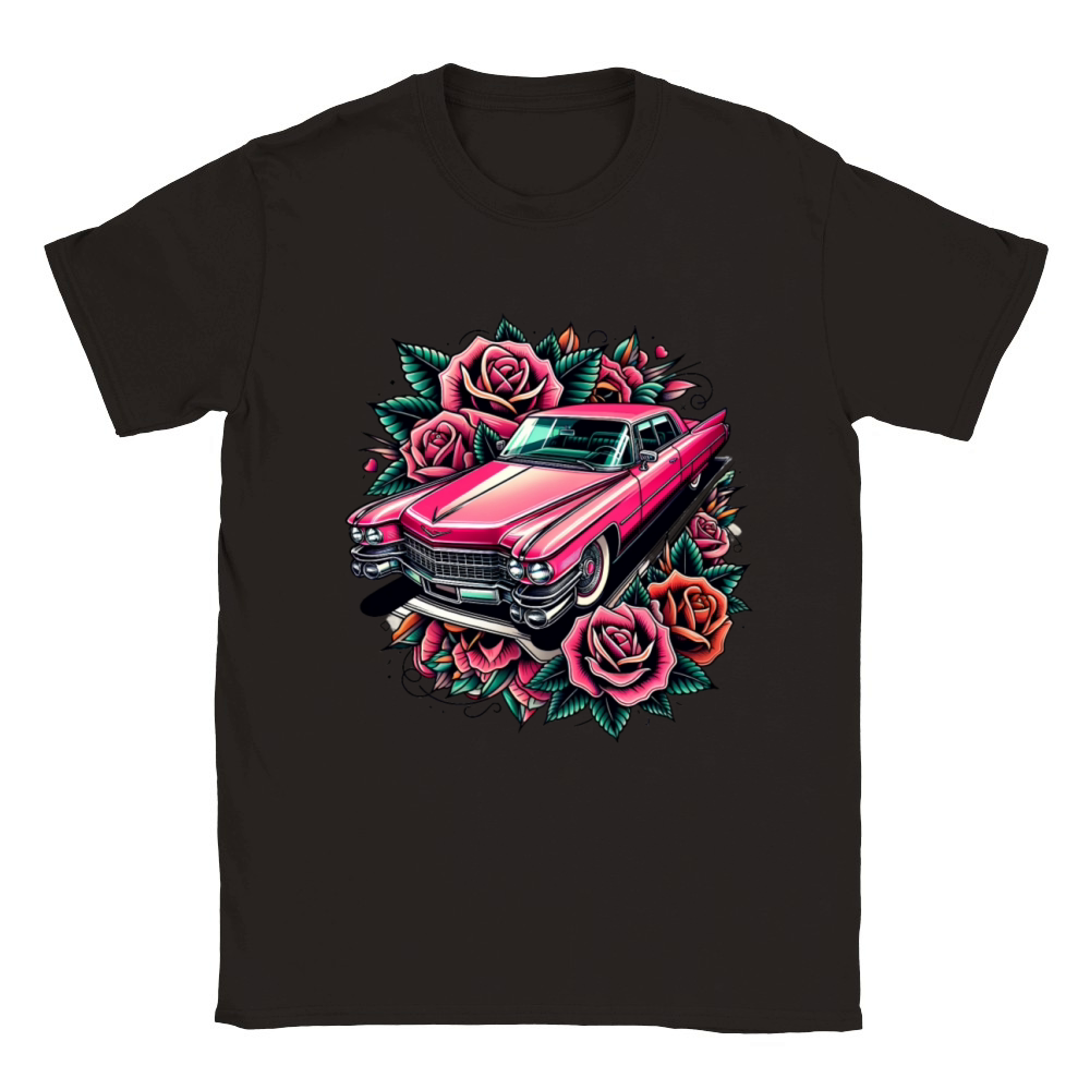 Pink cadillac Classic Kids Crewneck T-shirt