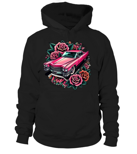 Pink cadillac Hoodie Unisex