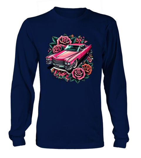 Pink cadillac Long sleeved Unisex