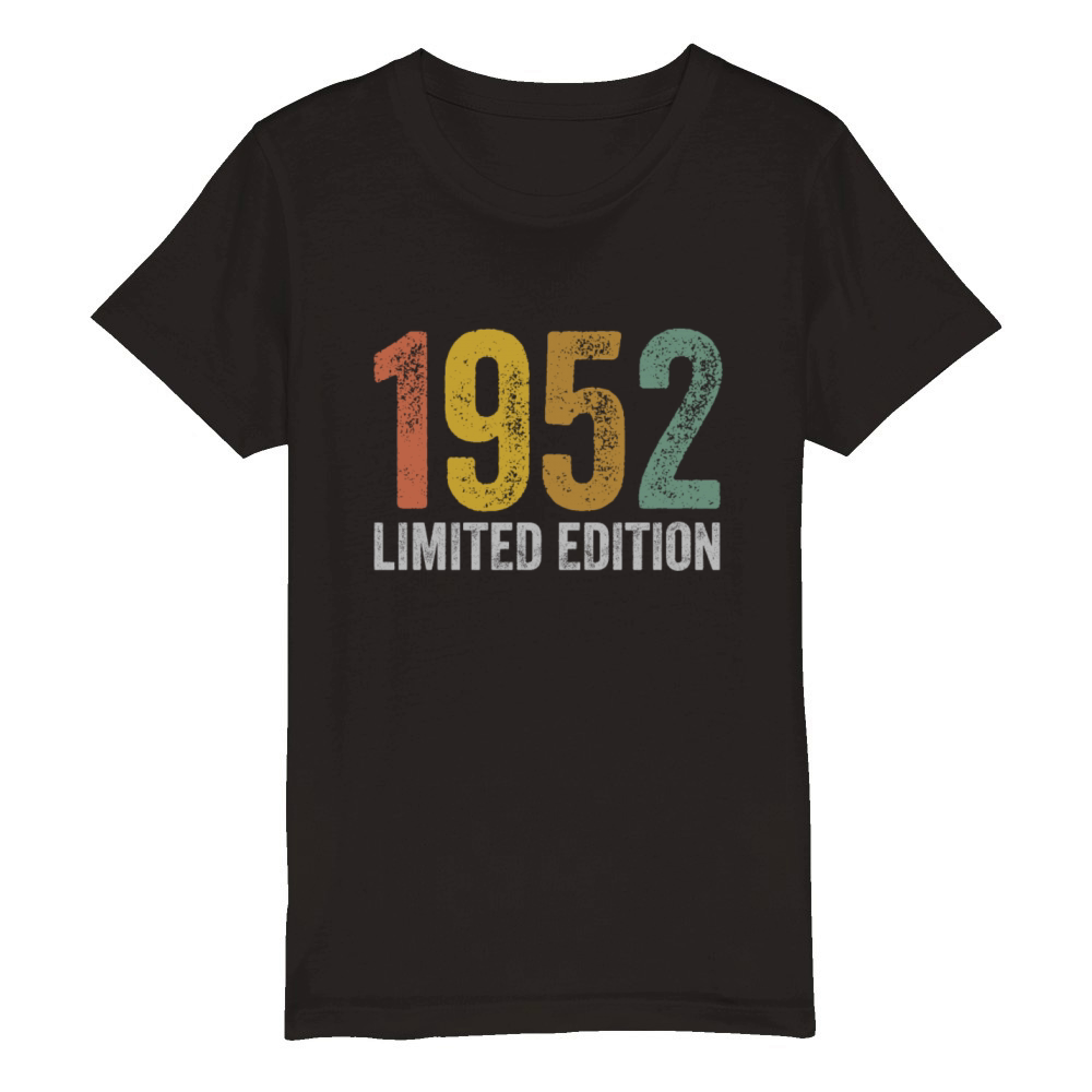 Birthday 1952 Limited Edition Organic Kids Crewneck T-shirt