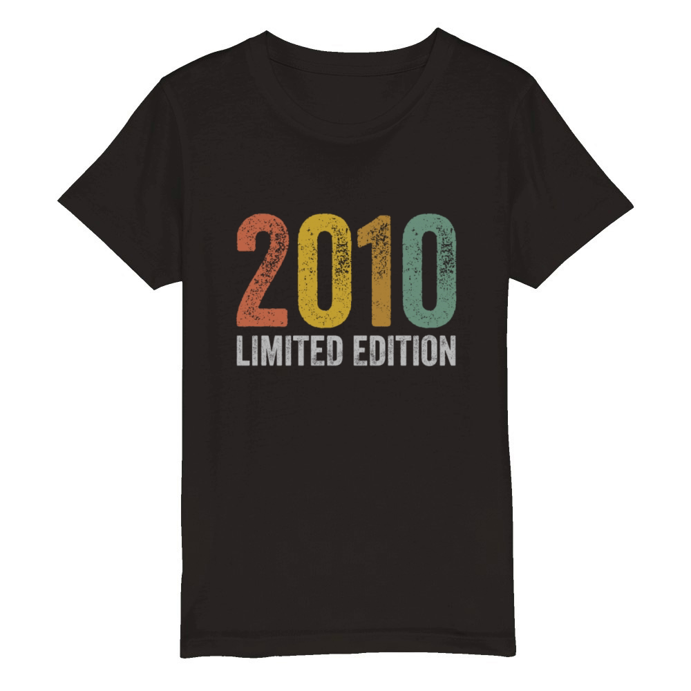 Birthday 2010 Limited Edition Organic Kids Crewneck T-shirt