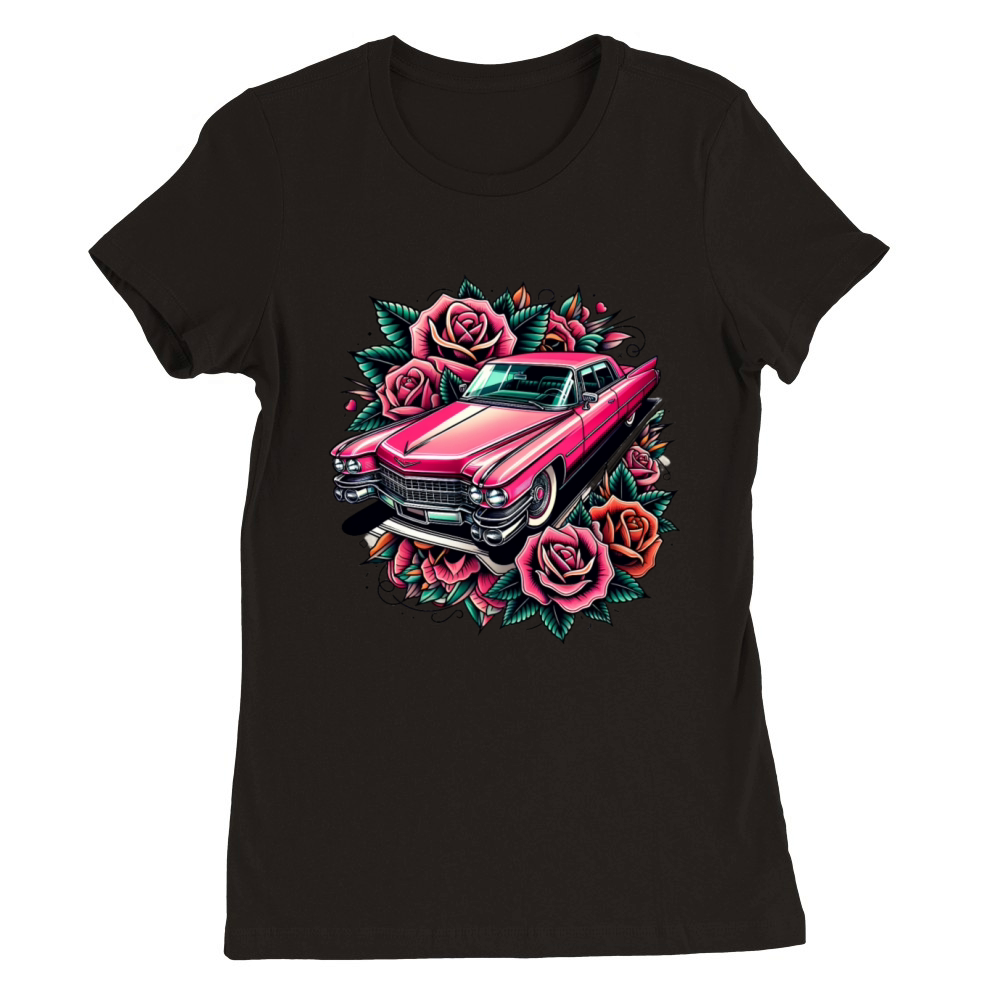 Pink cadillac Premium Womens Crewneck T-shirt