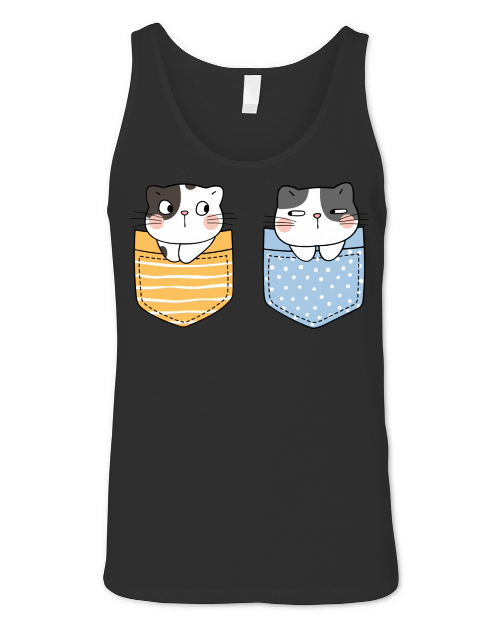 cat in a pocket Unisex Jersey Tank