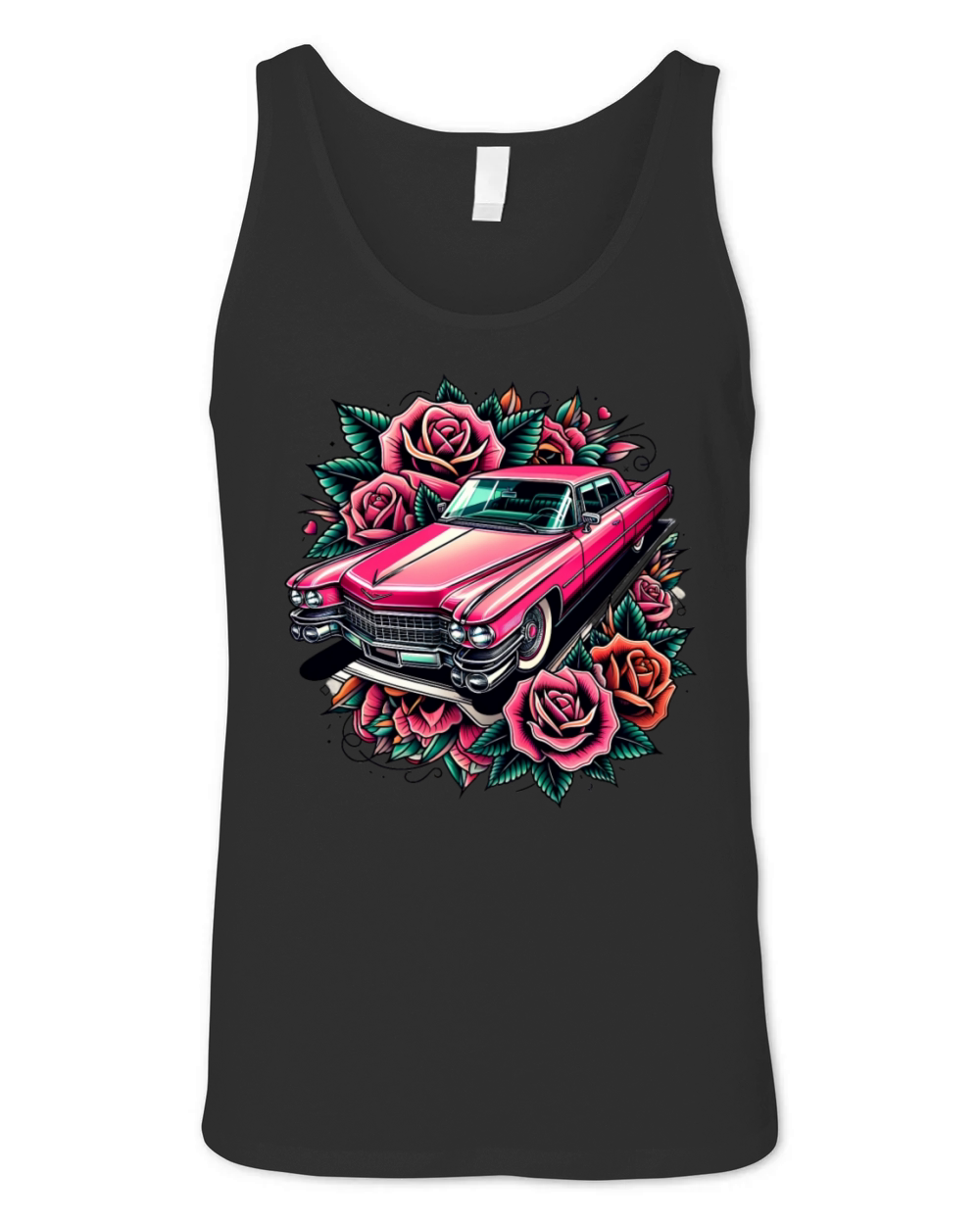 Pink cadillac Unisex Jersey Tank