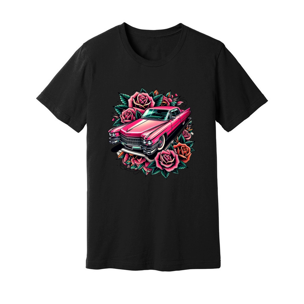 Pink cadillac Unisex Jersey Tee
