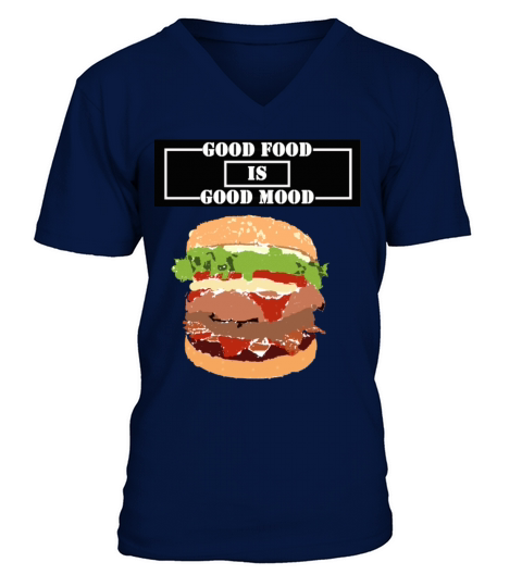 hamburger funny quote V-Neck T-shirt