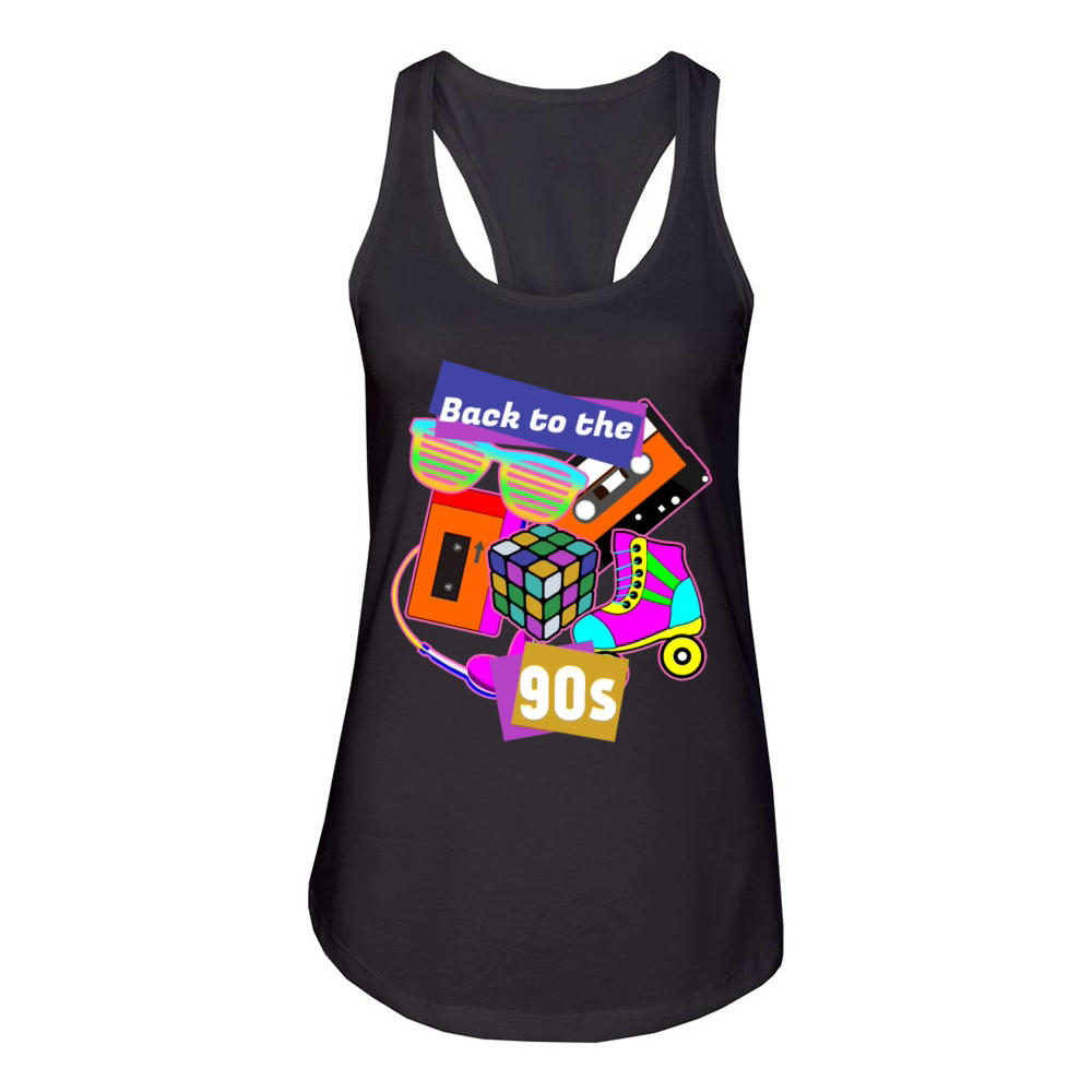 90s Retro Joke 1990 Women's Racerback Tank