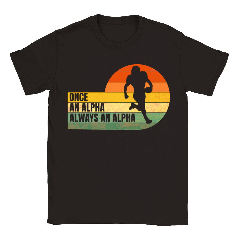 Amusing Alpha Of Cheerful Football Quote Classic Kids Crewneck T-shirt