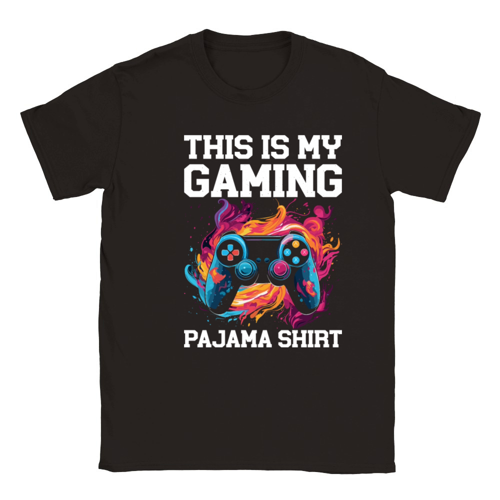 This Is My gaming Pajama Shirt Video Game Classic Kids Crewneck T-shirt